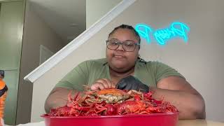 CRAWFISH MUKBANG AGAIN [upl. by Winnick]