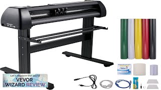 VEVOR Vinyl Cutter Machine 28inch Vinyl Plotter LCD Display Plotter Cutter Adjustable Review [upl. by Bork]