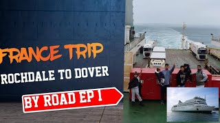 AMAZING FAMILY OF 7 ROAD TRIP TO FRANCE DOVER BY FERRY TO CALAIS DRIVE TO PARIS EIFFEL TOWER 🇫🇷 [upl. by Anet523]