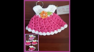 VESTIDO TEJIDO A CROCHET FÁCIL Y RÁPIDO DE HACER PARA BABY SHOWER ❤️ MODELO 2 [upl. by Bierman]