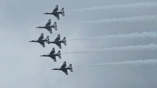 US Air Force F16 Thunderbirds Full Airshow 2024 f16 airshow flyby aerogatineau aviation jets [upl. by Vaas637]