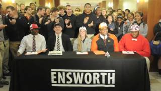 Ensworths Michael Sawyers signs with UT football [upl. by Atsyrt]