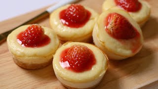 Easy Mini Cheesecakes Recipe [upl. by Arbmahs]