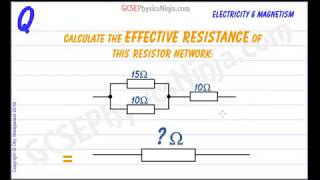 Resistors in Series and Parallel Calculation  Electric Circuits  GCSE Physics [upl. by Unders]