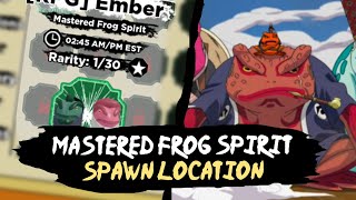 MASTERED FROG SPIRIT SPAWN LOCATION  Shindo Life Shinobi Life 2 [upl. by Lenra]