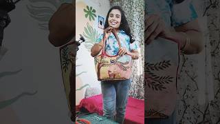 Old bag converted in to new trending bag oldbagrecreate diy craft painting bestoutofwaste [upl. by Nairbal]