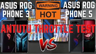 ASUS ROG Phone 5 ANTUTU THROTTLE TEST how HOT does it get [upl. by Flin]