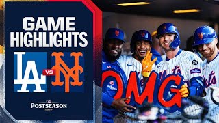 Dodgers vs Mets NLCS Game 5 Highlights 101824  MLB Highlights [upl. by Morten]