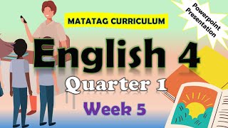 English 4 Q1 Week 5 MATATAG PowerPoint Presentation matatagcurriculum matatag grade4 [upl. by Yenaled]