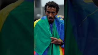 Yomif Kejelcha of Ethiopia broke the mens halfmarathon world record on Sunday with 57 min amp 30 sec [upl. by Werby]