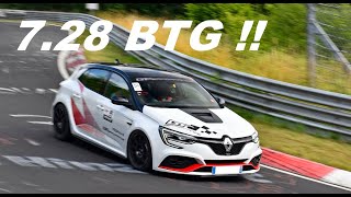 Nurburgring Megane 4 RS Trophy R 728 BTG GT Performance Trackday [upl. by Euqinay]