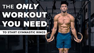 Gymnastic Rings Workout for Beginners Strength amp Muscle Builder [upl. by Preciosa]