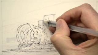 How to Draw book page 195 Copic marker Pilot HI TEC pen [upl. by Atteloj]