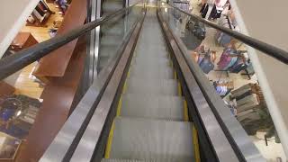 Montgomery and Schindler escalators at Dillards in Cordova mall in Pensacola FL [upl. by Oirogerg]