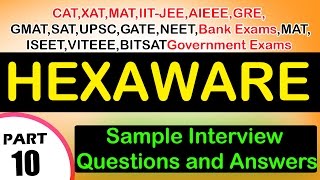 Hexaware 10 Interview QuestionsampAnswersJobsCareerVideosFreshersExperienced [upl. by Creight]