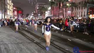 Abramson Sci Academy Marching Band On St Charles and Canal Street  Krewe Of Orpheus Parade 2023 [upl. by Eada290]