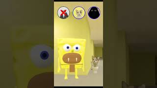 POV 🔴 Beware SpongeBob is Lurking Behind the Wall 😱 meme gmod cat [upl. by Niveb6]