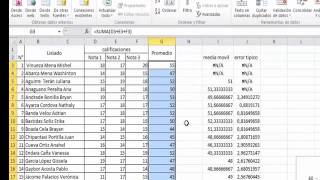 MEDIA MOVILANALISIS DE DATOS EN EXCEL [upl. by Enitnemelc]