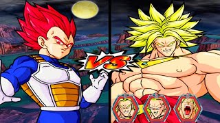 Vegeta vs Team Broly Dragon Ball Z Budokai Tenkaichi 4 Gameplay [upl. by Menon172]