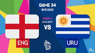 England vs Uruguay  2023 FIPFA Powerchair Football World Cup [upl. by Gibrian615]