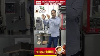 Coffee Tea shop Business Equipments franchise ideas  milk boiler coffee decoction and tea brewers [upl. by Fonz]