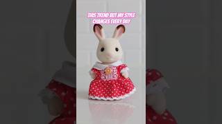 Sylvanian Families Style Trend animation stopmotion cute sylvanianfamilies toys shorts [upl. by Evelinn]