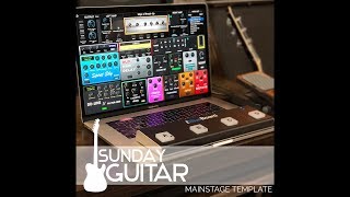 Sunday Guitar MainStage template intro video [upl. by Eibmab]