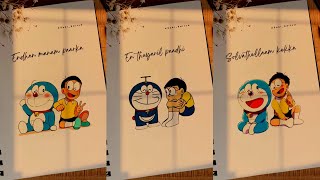 🥰💗Nanbiye Song Status 🌟🦋Nobita and Doremon Friendship Status💙💛Teddy Movie Song Status💞🧸🐻 [upl. by Nonnerb]