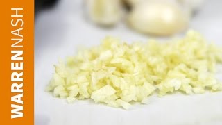 How to Mince Garlic  Fast and with a Knife  Warren Nash [upl. by Haff465]