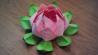 How To Make an Origami Lotus Flower [upl. by Attenoj]