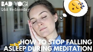 QampA How do you stop falling asleep in meditation [upl. by Abie]