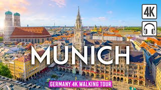 MUNICH Germany 4K Walking Tour  Sunny WINTER Day  Captions amp Immersive Sound 4K Ultra HD60fps [upl. by Solon]