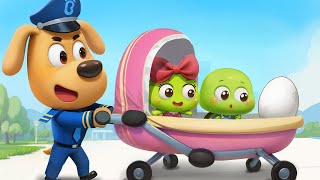 The Eggs Adventure  Educational Cartoons for Kids  Police Rescue  Sheriff Labrador [upl. by Elinad871]