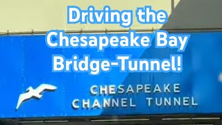 Driving the Chesapeake Bay Bridge Virginia Beach November 2024 [upl. by Gilliette]