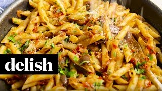 How To Make Penne Puttanesca  Delish [upl. by Etteniotnna]