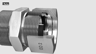 Parker Ermeto EO2 Hydraulic Fitting Assembly [upl. by Iturhs]