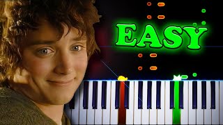 Concerning Hobbits Lord of the Rings  Easy Piano Tutorial [upl. by Greggs]