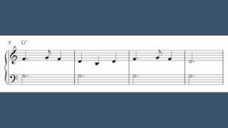 Blow The Man Down  Easy piano sheet music [upl. by Fretwell]