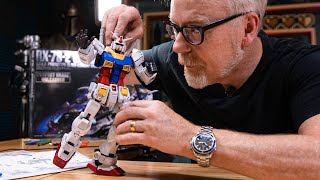 Adam Savages First Gundam Build—RX782 Perfect Grade Unleashed [upl. by Ahsiatal965]