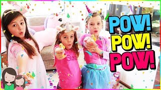 3 Mädchen und 1 Einhorn Party 😍 Party Pop Teenies mit Lulu amp Leon und Spielzeugtester 😍 [upl. by Annohsak]