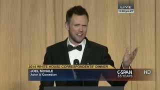 Joel McHale remarks at 2014 White House Correspondents Dinner CSPAN [upl. by Rosenbaum]