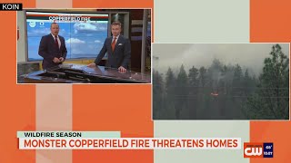 Copperfield Fire 2020 wildfires in Oregon [upl. by Uttica]