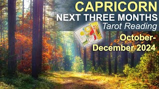 CAPRICORN NEXT THREE MONTHS quotAN IMPORTANT OFFER amp A BLESSED PATHquot tarot October to December 2024 [upl. by Fry852]