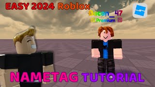 NAMETAG Tutorial Overhead GUI  2024 ROBLOX Studio  DonutDev [upl. by Kylila]