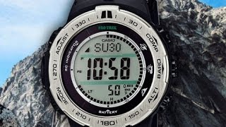 Casio PRW31001ER видео обзор настройка [upl. by Harrad]