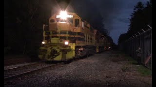 SLR 3007 Leads 393 Chase East PolandBerlin NHSLR 3804 Leads SLR train 394 BerlinBryant Pond [upl. by Adnilrem308]