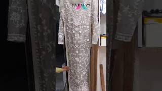 Gown dress With lahanga  Handwork design embroidery  Gown ft Majestys gown lahanga ariwork uk [upl. by Eelyr]