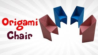 How To Make an Origami Chair  Easy Paper Chair For KIDS  Origami Chair Instructions  Step By Step [upl. by Laurette178]