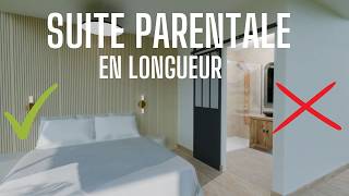 Une suite parentale avec dressing et salle de bain en longueur [upl. by Netsrejk]