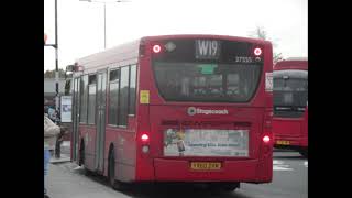 E200 ExFLN amp TT DM44168 SLN 37555 YX60DXM on W16 with Stuck Blind W19 Moves Forwards at Leytonstone [upl. by Ahsielat]